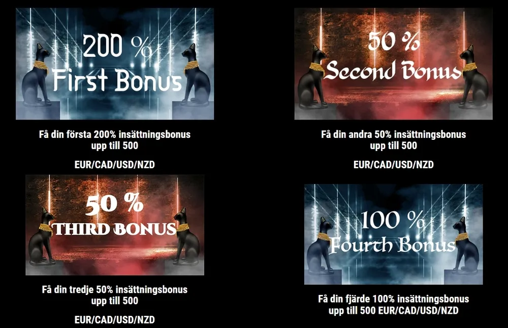 Bonusar på Wildpharao Casino