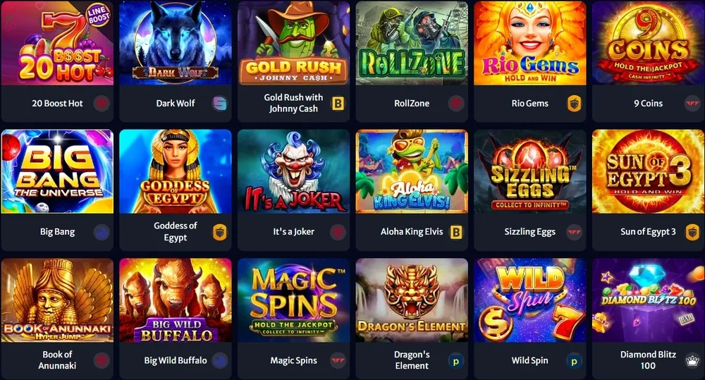 Hell Spin Casino spel och slots